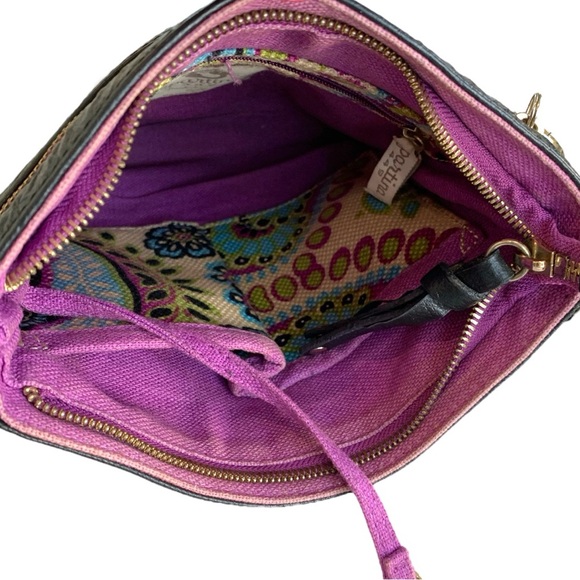 SPARTINA 449 LEATHER & NEEDLEPOINT CROSSBODY BAG - Picture 7 of 7